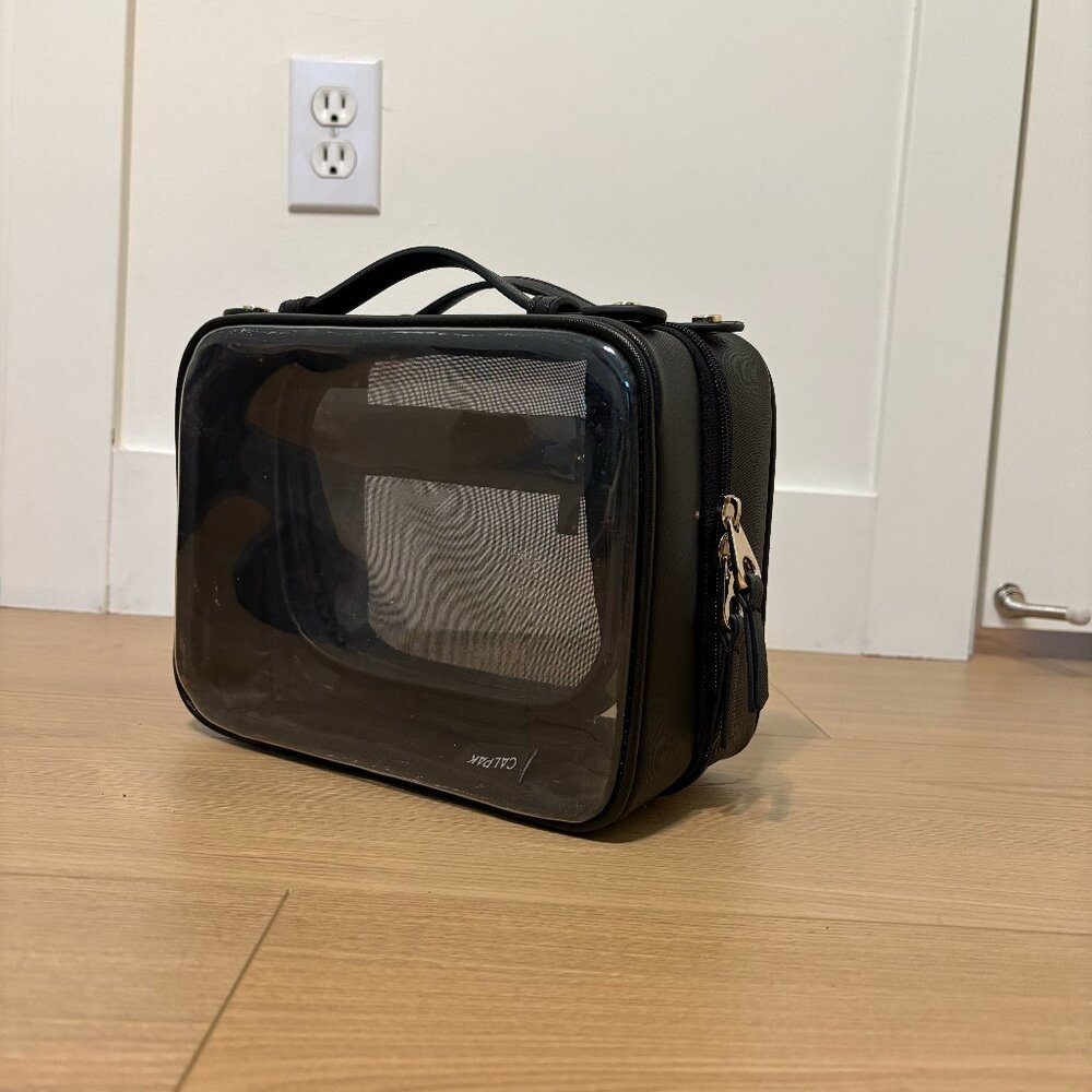Calpak - Medium - Clear Cosmetics Case in Black